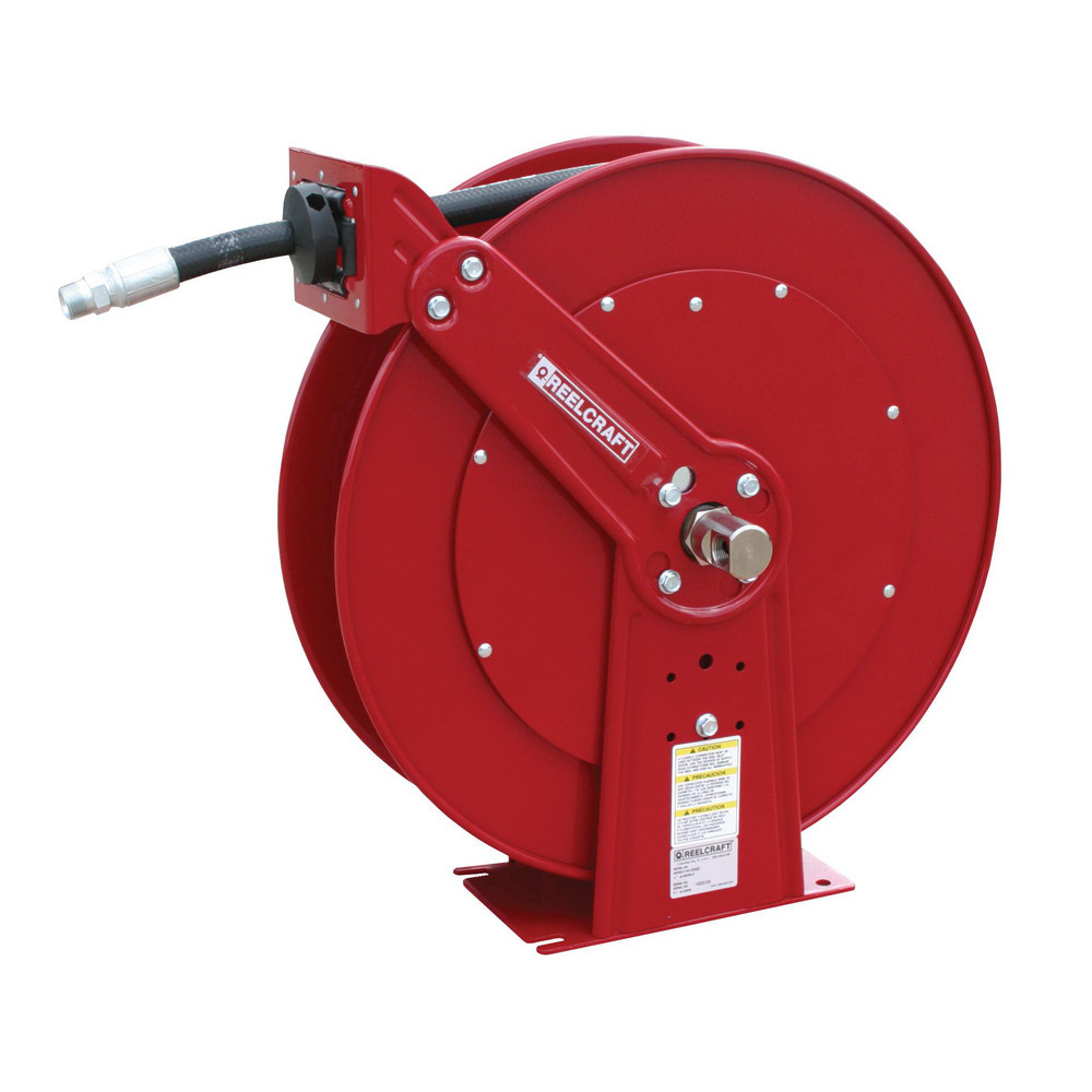 Reelcraft Hose Reel with Hose: 3/8" ID Hose x 100', Spring Retractable - 81100 OHP