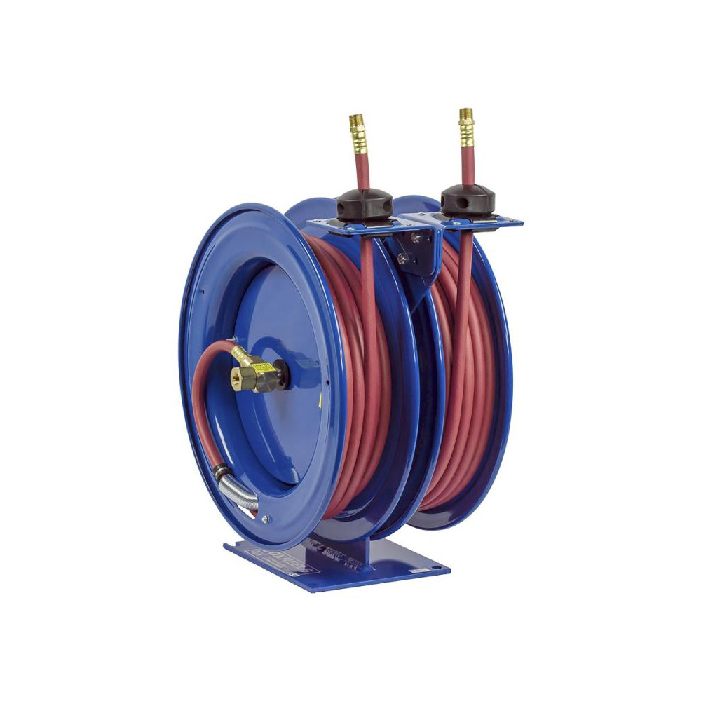CoxReels Hose Reel with Hose: 3/8" ID Hose x 50', Spring Retractable - C-LP-350-350