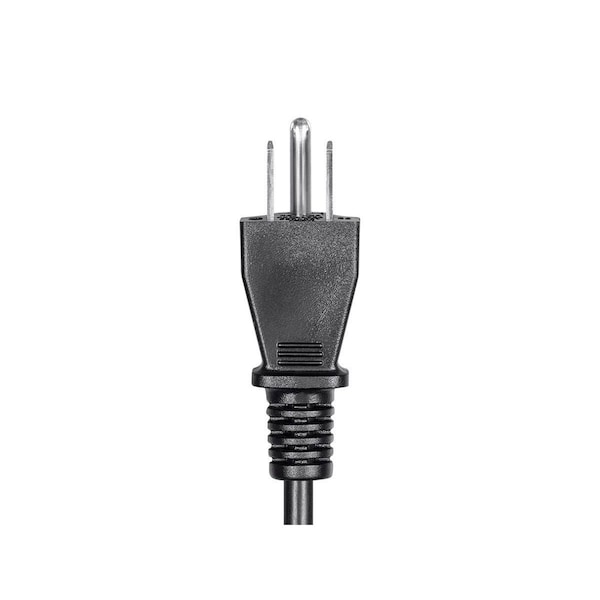 Monoprice Left Angle Power Cord - NEMA 5-15P to Left Angle IEC 60320 C13_ 18AWG_ - 27312