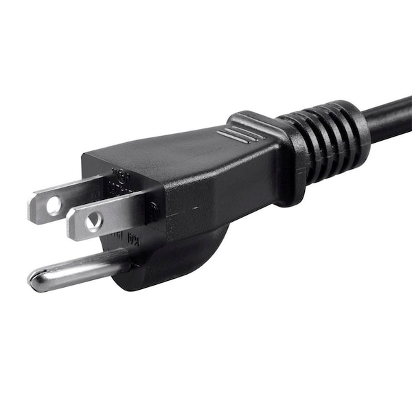 Monoprice Left Angle Power Cord - NEMA 5-15P to Left Angle IEC 60320 C13_ 18AWG_ - 27312