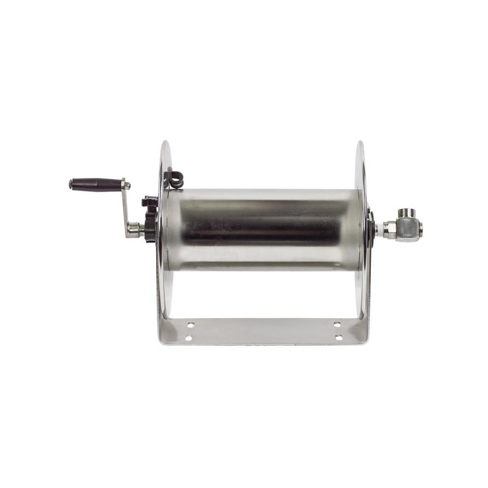 CoxReels Hose Reel without Hose: 3/4" ID Hose, 100' Long, Hand Crank - 117-5-100-SS