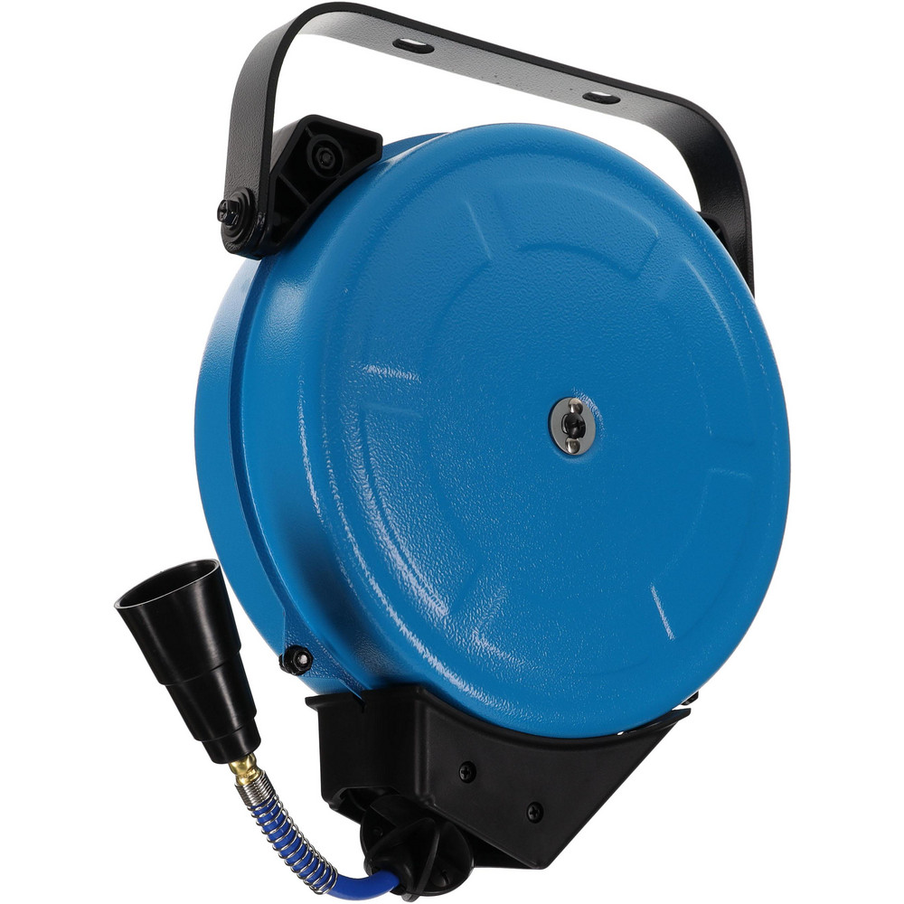 PRO-SOURCE Hose Reel with Hose: 1/4" ID Hose x 33', Spring Retractable - 2810023410PRO