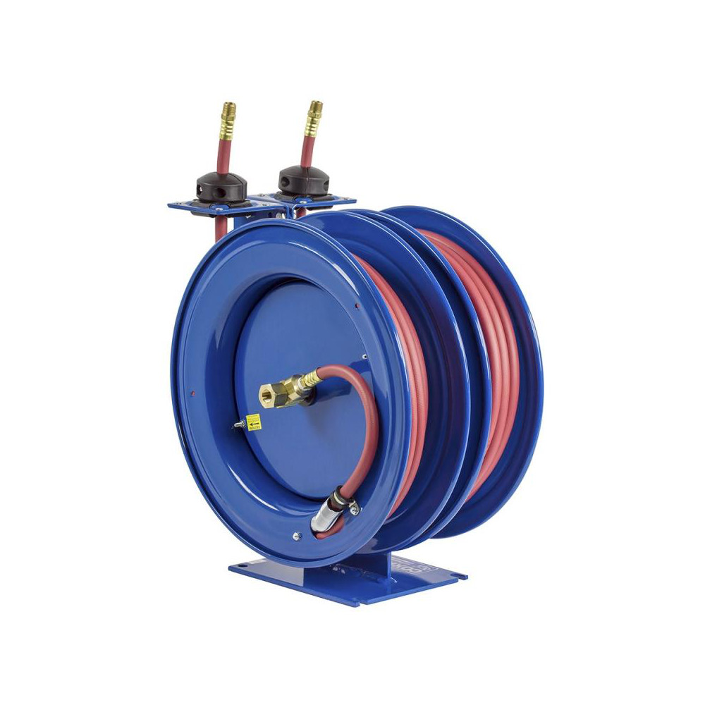 CoxReels Hose Reel with Hose: 1/2" ID Hose x 25', Spring Retractable - P-LP-425