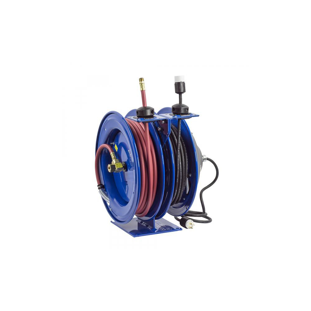 BluBird BluBird 3/8" x 50' Retractable Rubber Air Hose Reel - BBR3850