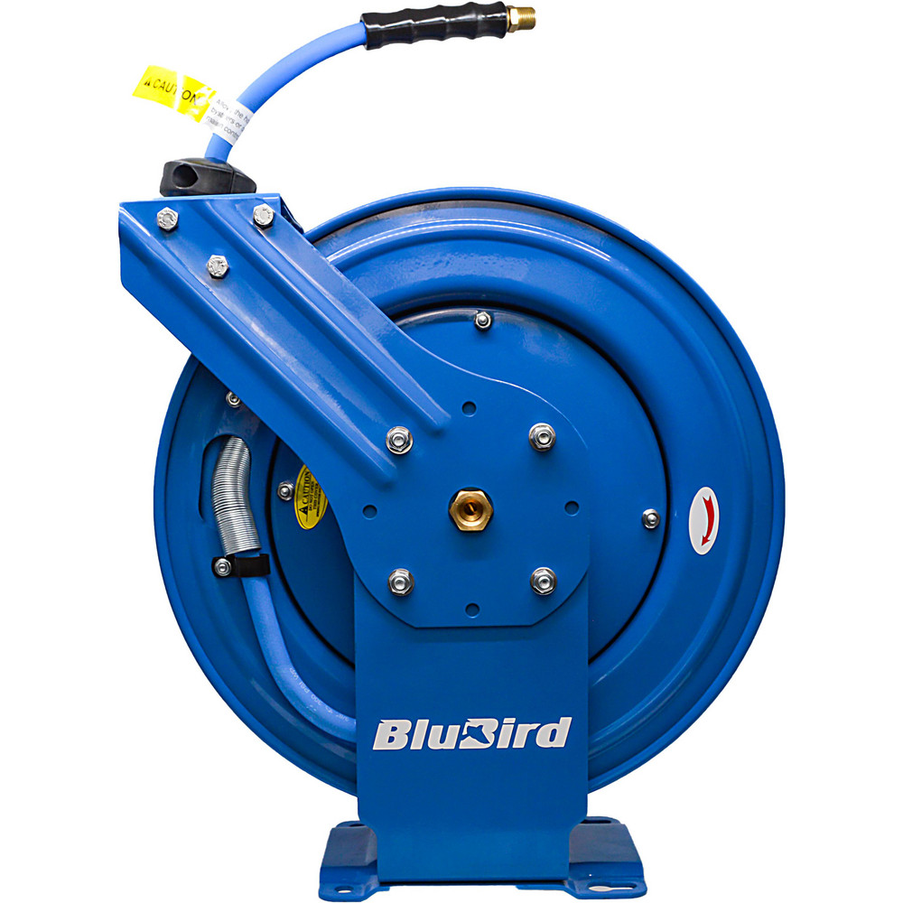 BluBird BluBird 3/8" x 50' Retractable Rubber Air Hose Reel - BBR3850