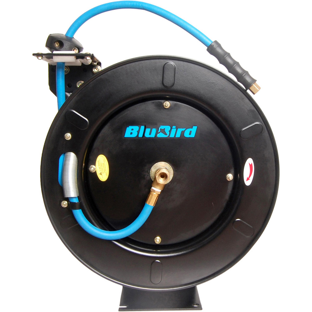 BluBird BluBird 3/8" x 50' Retractable Rubber Air Hose Reel - BBR3850