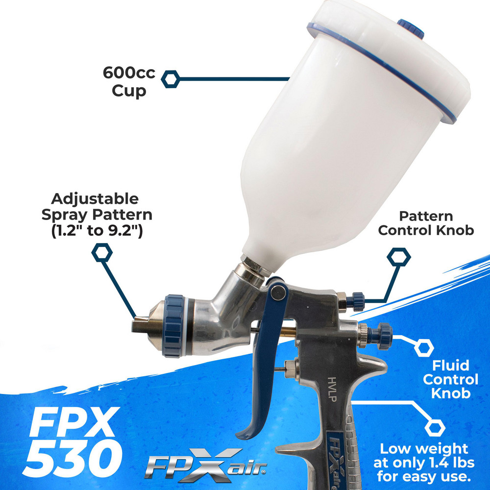 FPXAir Pneumatic Oil Guns: 0.25 in, NPT, 4.00 SCFM, 40.000 psi - FPX-530