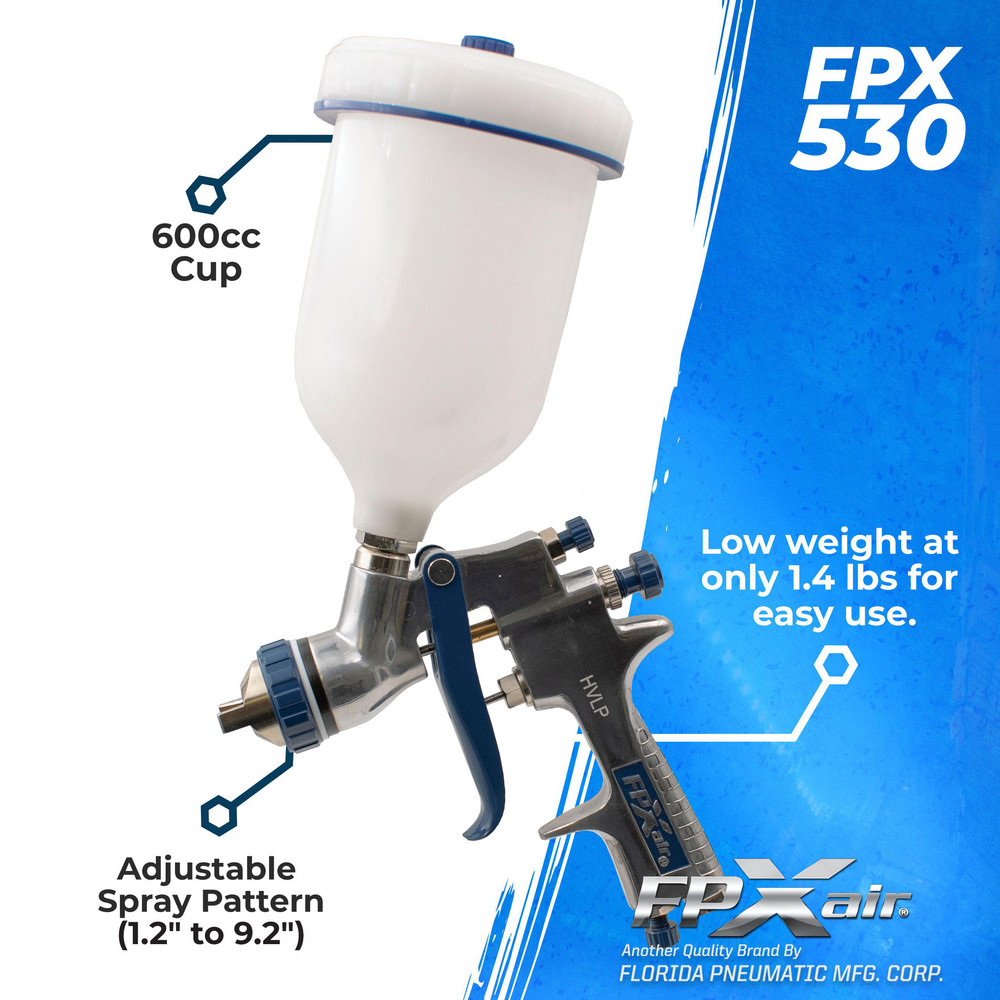 FPXAir Pneumatic Oil Guns: 0.25 in, NPT, 4.00 SCFM, 40.000 psi - FPX-530