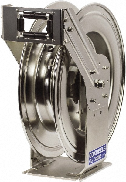CoxReels Hose Reel without Hose: 1/2" ID Hose, 100' Long - TMPL-N-4100-SS