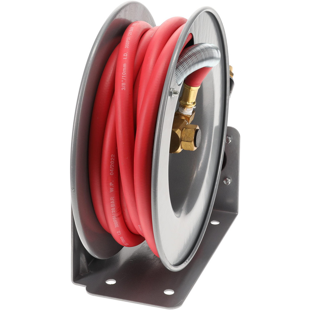 PRO-SOURCE Hose Reel with Hose: 3/8" ID Hose x 20', Spring Retractable - 2857532025PRO