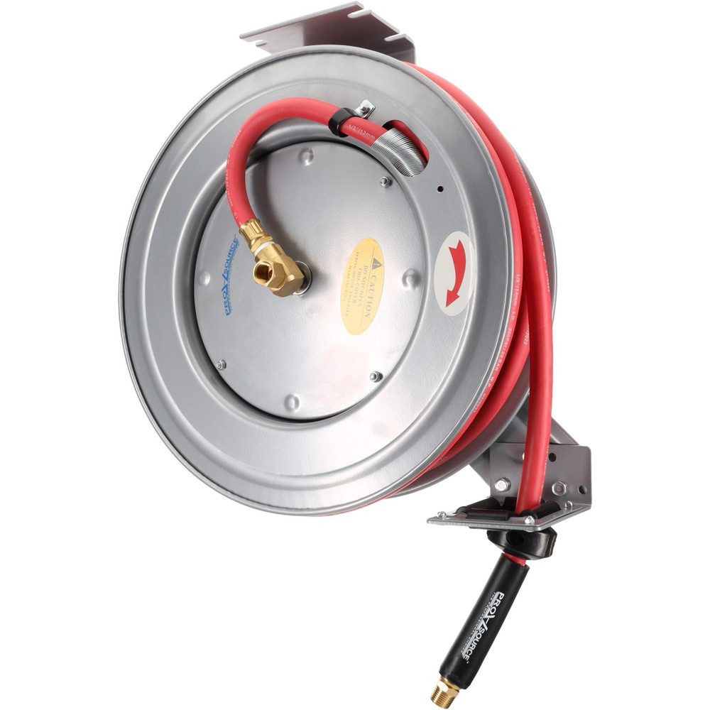 PRO-SOURCE Hose Reel with Hose: 3/8" ID Hose x 20', Spring Retractable - 2857532025PRO
