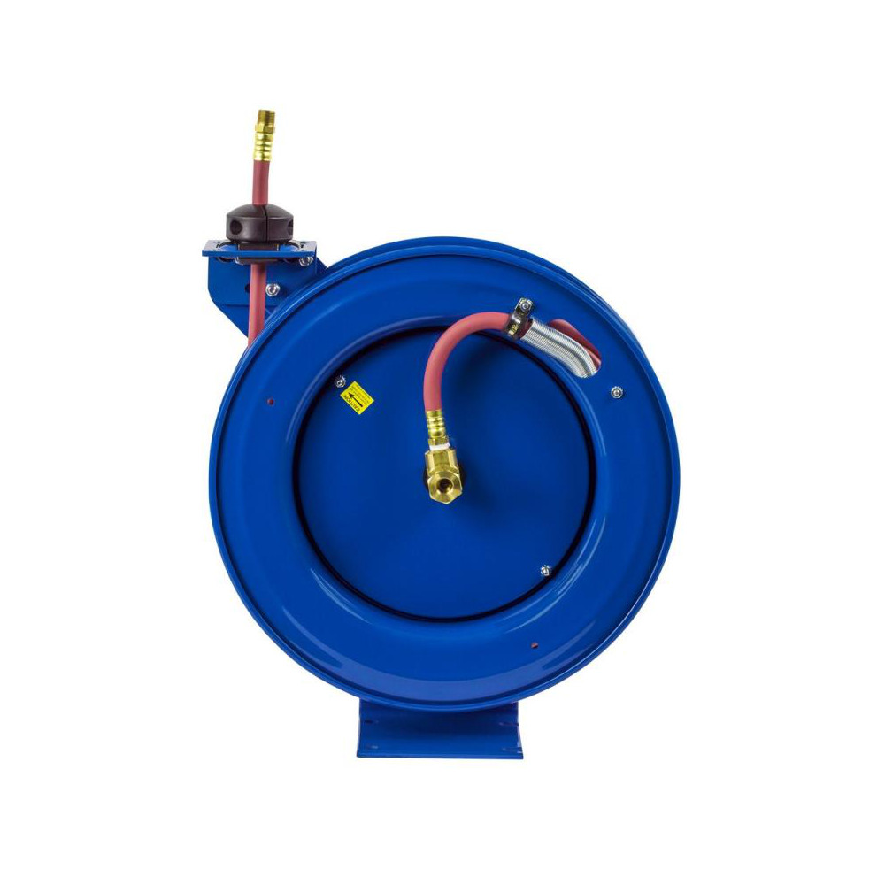CoxReels Hose Reel with Hose: 1/4" ID Hose x 40', Spring Retractable - P-LP-140