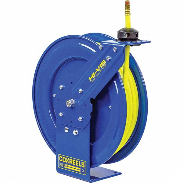 CoxReels Hose Reel with Hose: 1/2" ID Hose x 25', Spring Retractable - P-LP-425-HV