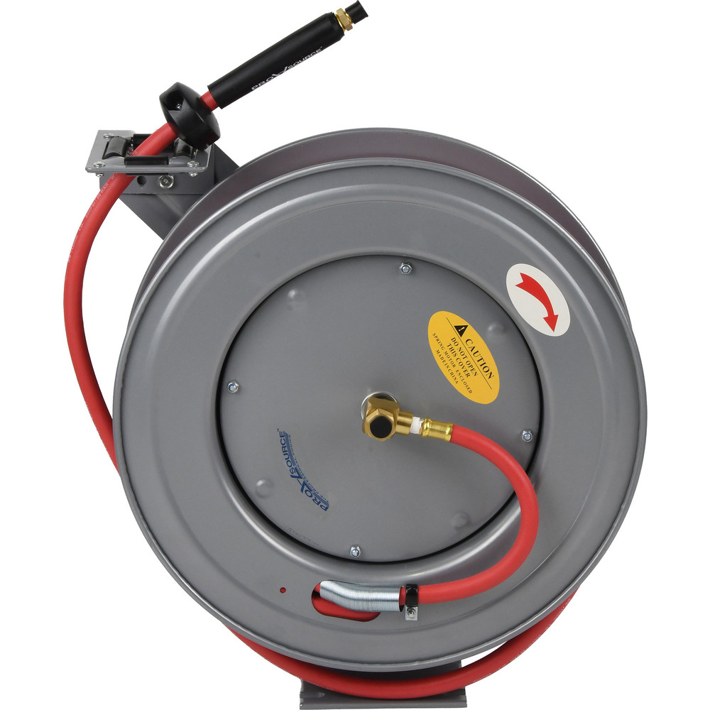 Reelcraft Hose Reel with Hose: 1/2" ID Hose x 50', Spring Retractable - HD78050 OMP