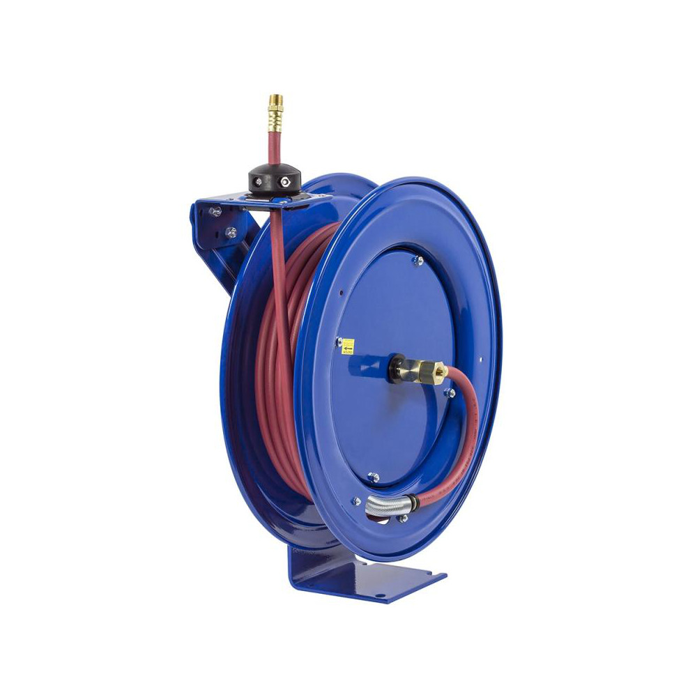 CoxReels Hose Reel with Hose: 3/8" ID Hose x 100', Spring Retractable - SH-N-3100-HV