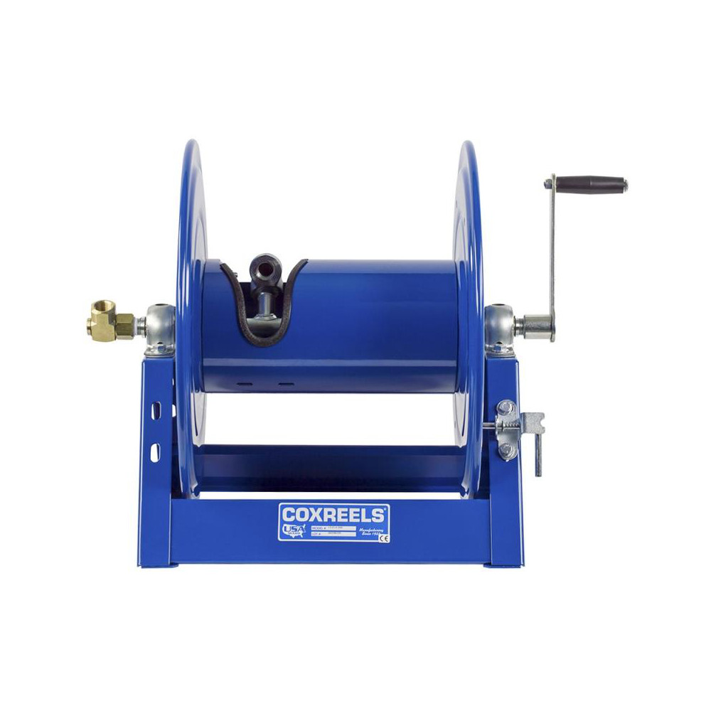 CoxReels Hose Reel without Hose: 3/4" ID Hose, 175' Long, Hand Crank - 1125-5-175