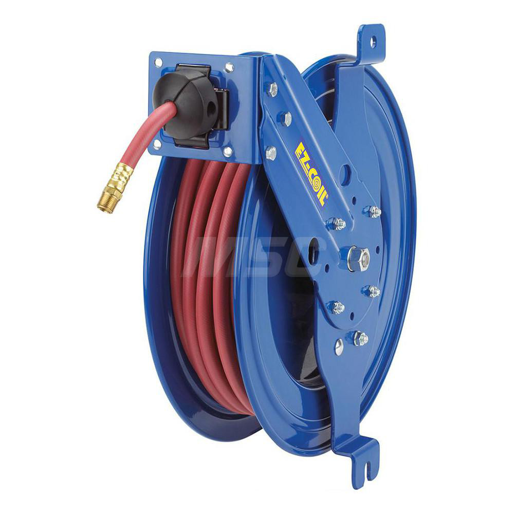 CoxReels Hose Reel with Hose: 1/2" ID Hose x 50', Spring Retractable - EZ-SG19-L450