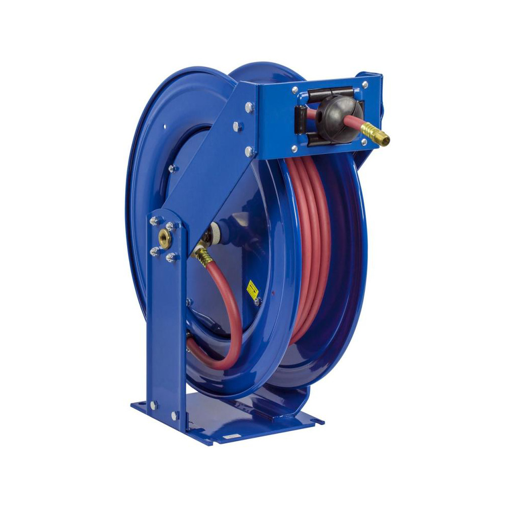 CoxReels Hose Reel with Hose: 3/4" ID Hose x 50', Spring Retractable - TMP-N-550