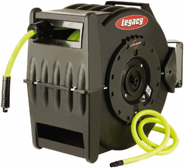 Legacy Hose Reel with Hose: 1/2" ID Hose x 50', Spring Retractable - L8335FZ