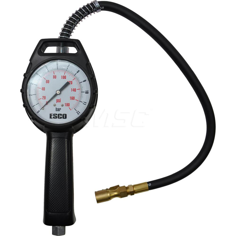 Milton 160 Max psi Closed Check Aluminum/EPDM Inflator Gauge - 550