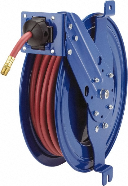 CoxReels Hose Reel with Hose: 1/4" ID Hose x 25', Spring Retractable - SG13-L125