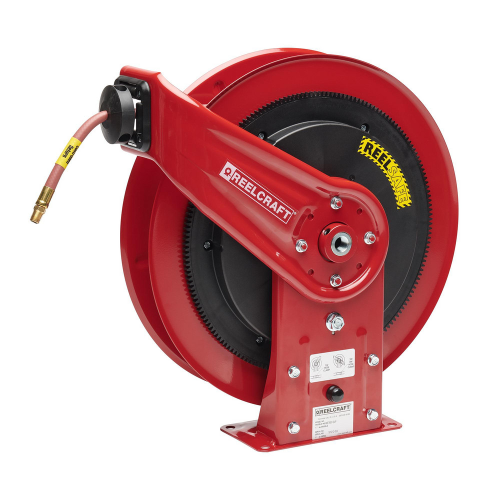 Reelcraft Hose Reel with Hose: 3/8" ID Hose x 70', Spring Retractable - RS7670 OLP