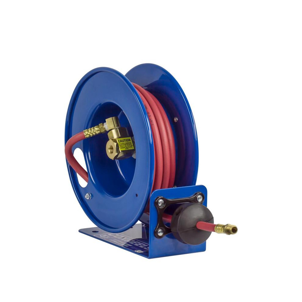 CoxReels Hose Reel with Hose: 3/8" ID Hose x 20', Spring Retractable - LG-LP-320-HV