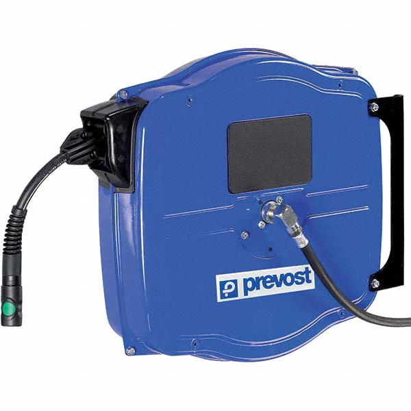 Prevost Hose Reel with Hose: 3/8" ID Hose x 50', Spring Retractable - DGF 1015ES