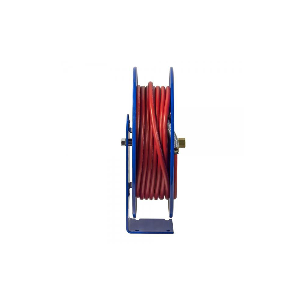 CoxReels Hose Reel with Hose: 3/8" ID Hose x 50', Spring Retractable - EZ-E-LP-350