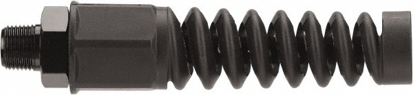 Legacy Air Hose End Fitting & Bend Restrictor: Black Anodized Aluminum - RP900625F