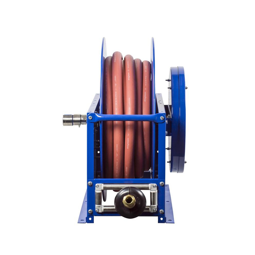 CoxReels Hose Reel with Hose: 3/4" ID Hose x 100', Spring Retractable - SLP-5100