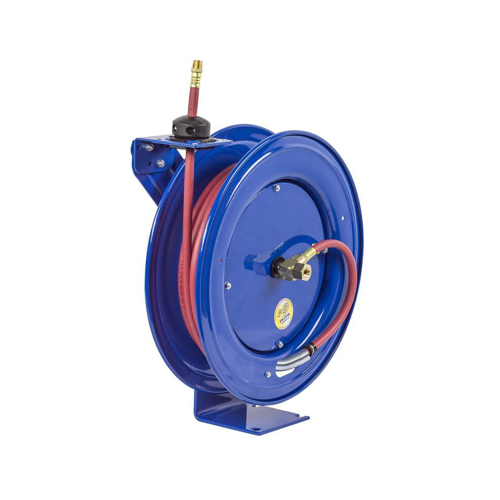 CoxReels Hose Reel with Hose: 1/2" ID Hose x 50', Spring Retractable - EZ-SH-450