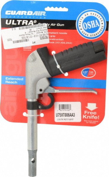 PRO-SOURCE Air Blow Gun: High Power Venturi Nozzle, Pistol Grip - 8011721/8011721