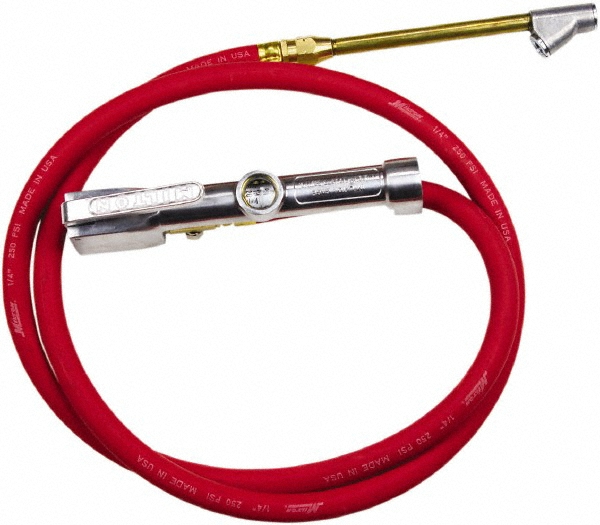 Milton 160 Max psi Closed Check Aluminum/EPDM Inflator Gauge - 517