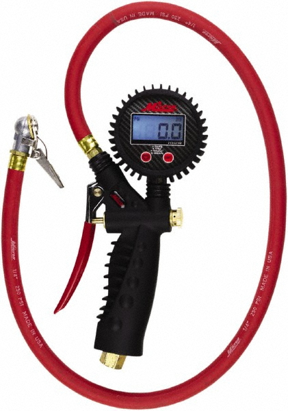 Milton 160 Max psi Closed Check Aluminum/EPDM Inflator Gauge - 517