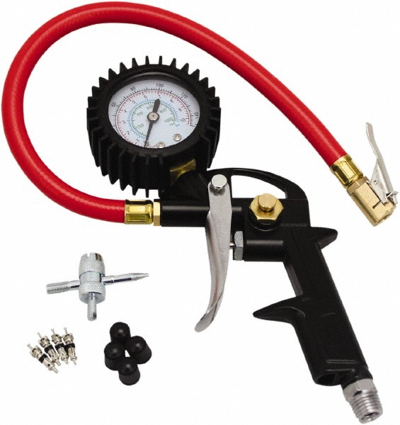 Milton 160 Max psi Closed Check Aluminum/EPDM Inflator Gauge - 556