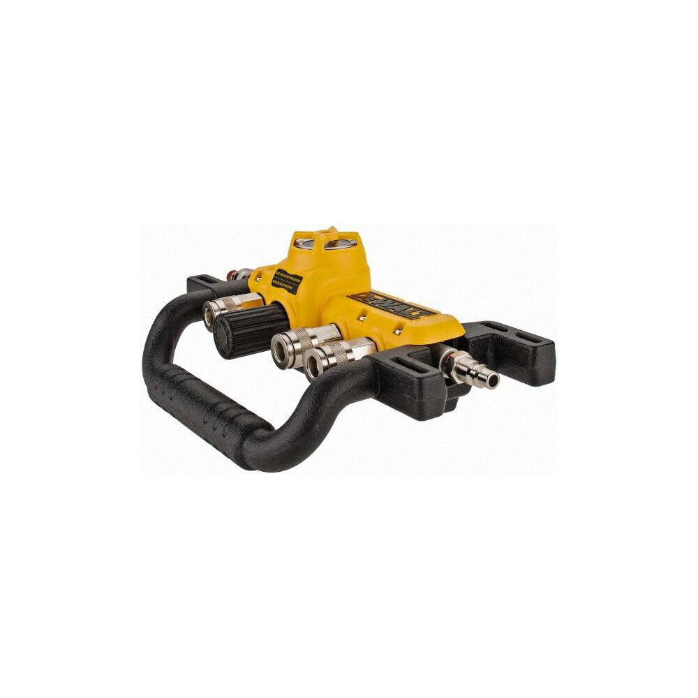 DeWALT Air Hose Heavy-Duty Quadraport Air Line Splitter with Regulator: Aluminum - D55040