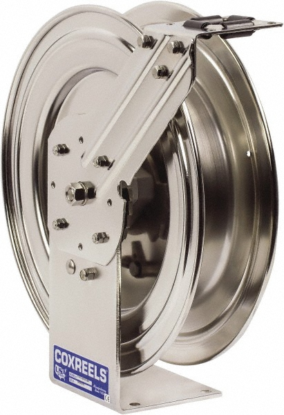 CoxReels Hose Reel without Hose: 1/2" ID Hose, 25' Long - P-LPL-425-SS