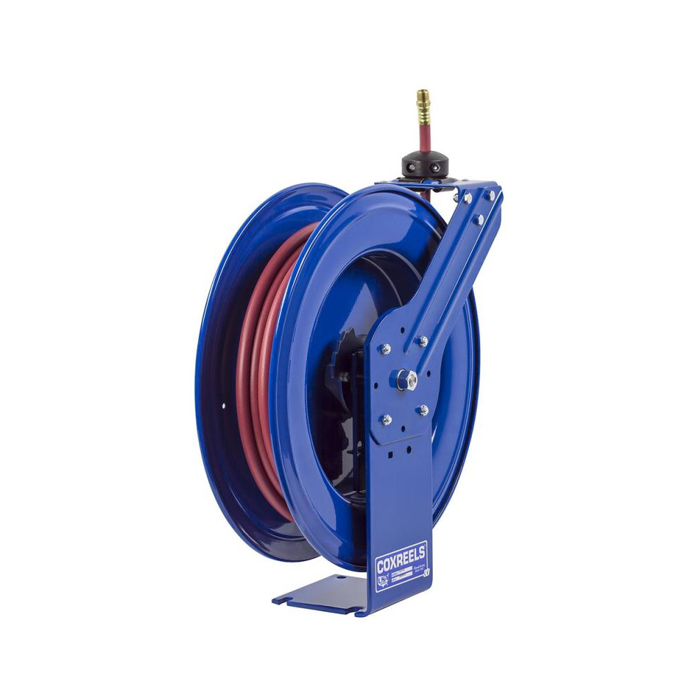 CoxReels Hose Reel with Hose: 3/8" ID Hose x 50', Spring Retractable - SH-N-350-HV