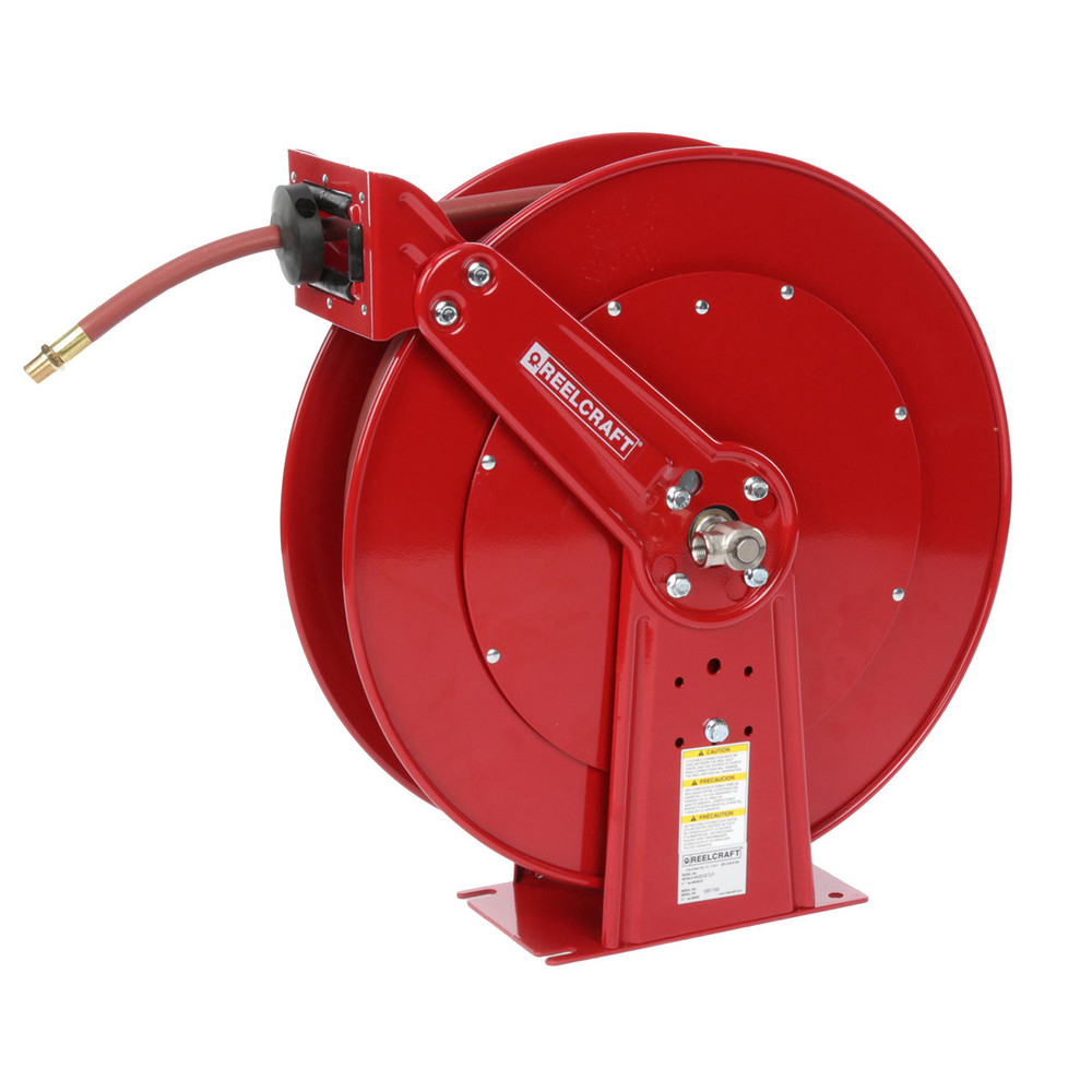 Reelcraft Hose Reel with Hose: 3/8" ID Hose x 100', Spring Retractable - 81100 OLP