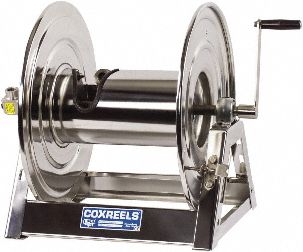CoxReels Hose Reel without Hose: 1/2" ID Hose, 200' Long - 1125-4-200-SS