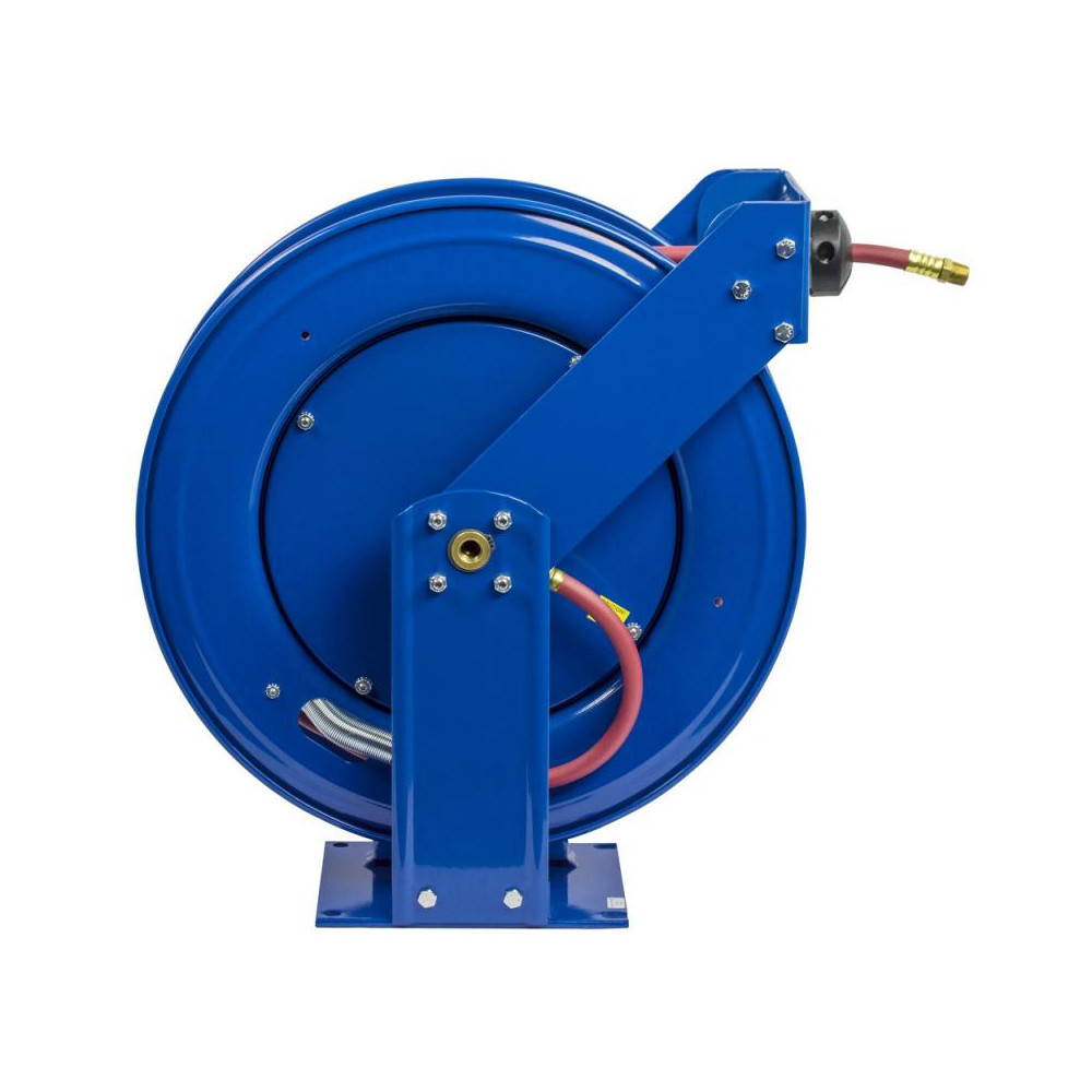 CoxReels Hose Reel with Hose: 3/8" ID Hose x 100', Spring Retractable - TSH-N-3100-HV