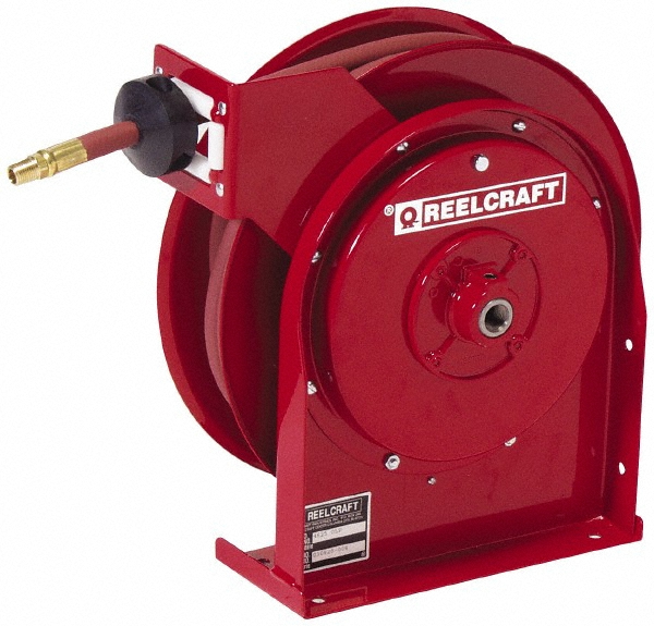 Reelcraft Hose Reel without Hose: 1/4" ID Hose, 50' Long, Spring Retractable - RT405-OLP
