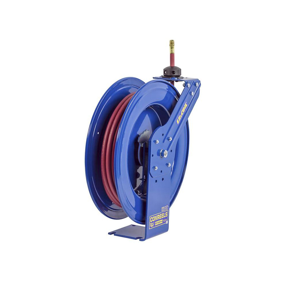 CoxReels Hose Reel with Hose: 3/8" ID Hose x 75', Spring Retractable - EZ-SH-375