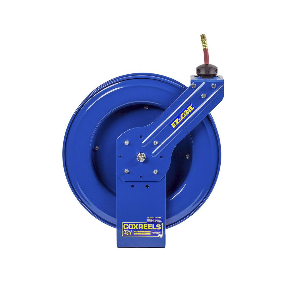 CoxReels Hose Reel with Hose: 3/8" ID Hose x 75', Spring Retractable - EZ-SH-375