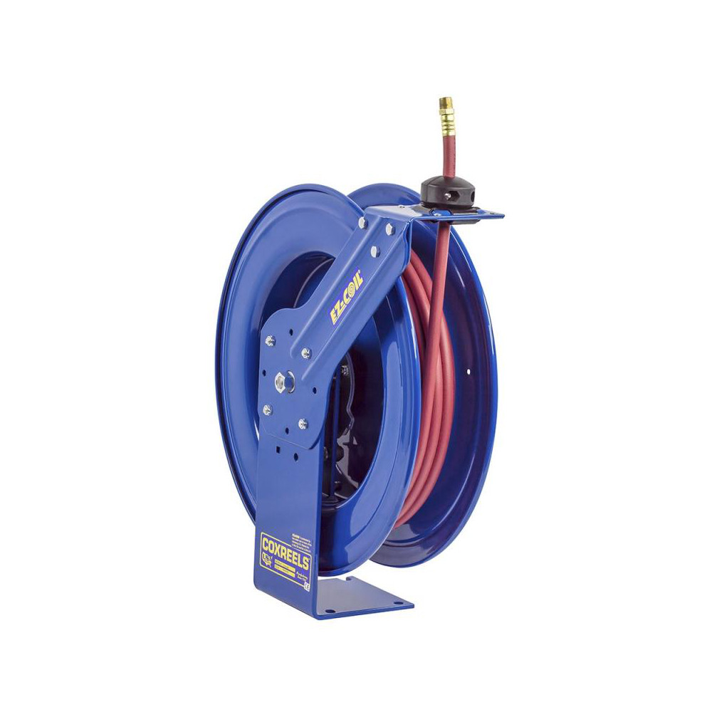 CoxReels Hose Reel with Hose: 3/8" ID Hose x 75', Spring Retractable - EZ-SH-375