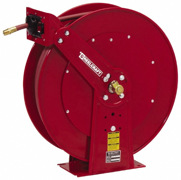 CoxReels Hose Reel with Hose: 1/2" ID Hose x 100', Spring Retractable - TSH-N-4100-HV