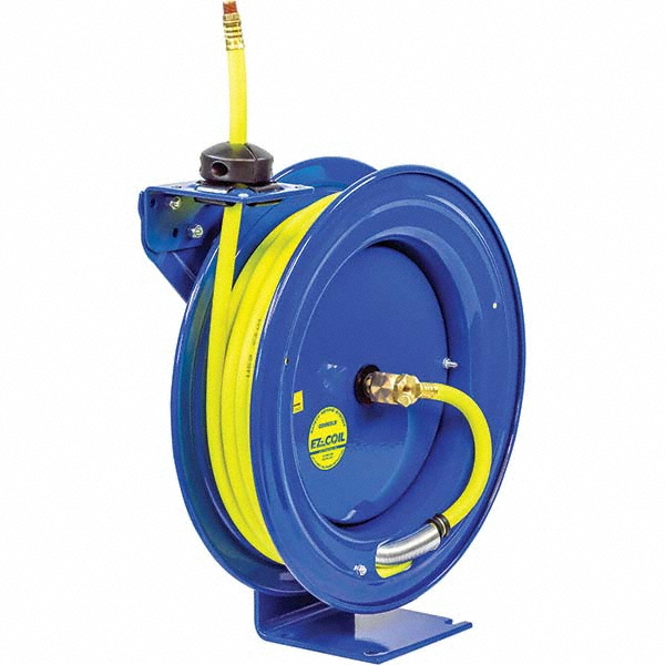 CoxReels Hose Reel with Hose: 3/8" ID Hose x 75', Spring Retractable - EZ-SH-375-HV