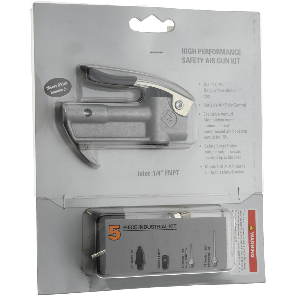 Value Collection 5 Piece Aluminum Body Air Gun Kit - 4010952520