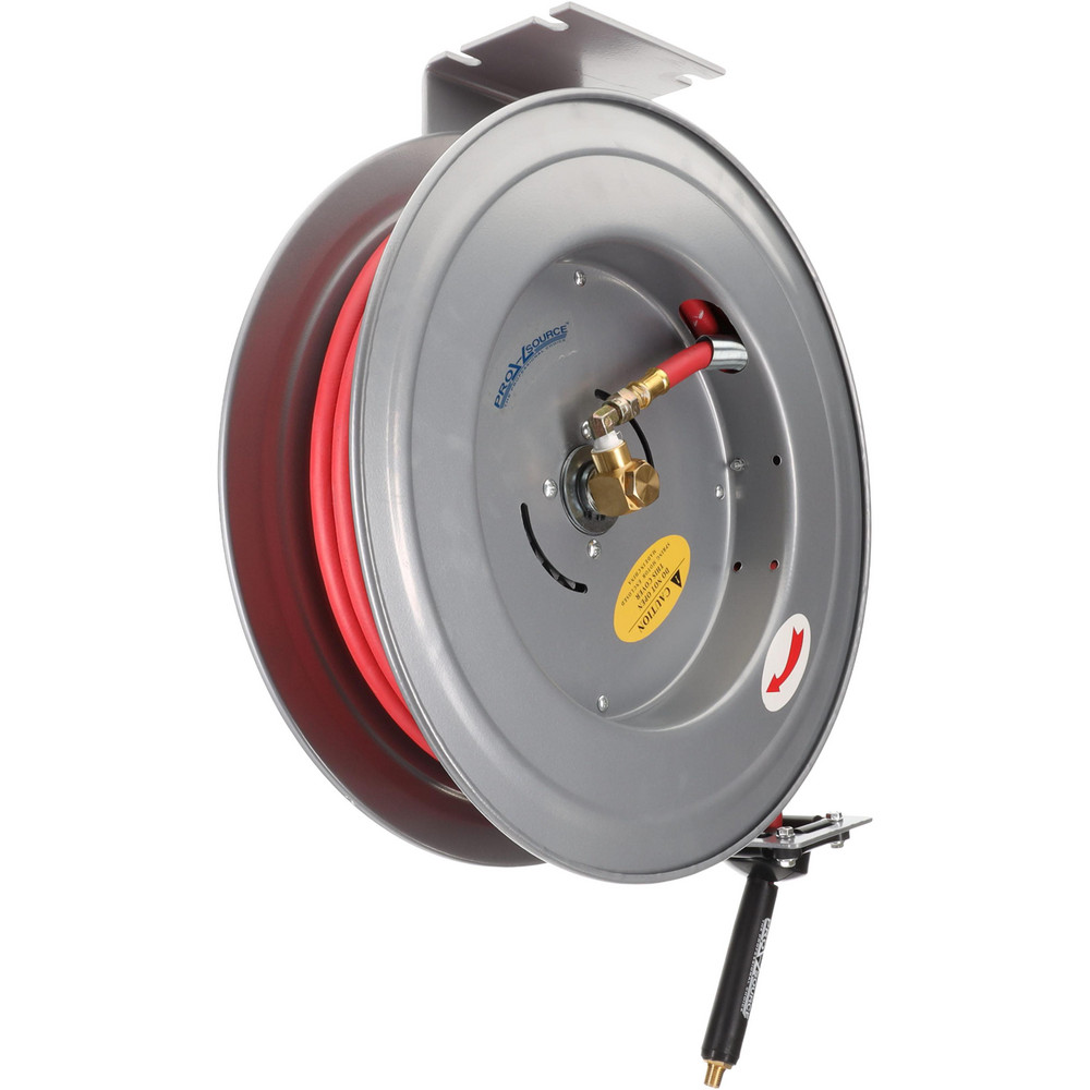 PRO-SOURCE Hose Reel with Hose: 3/8" ID Hose x 50', Spring Retractable - 2830035010PRO